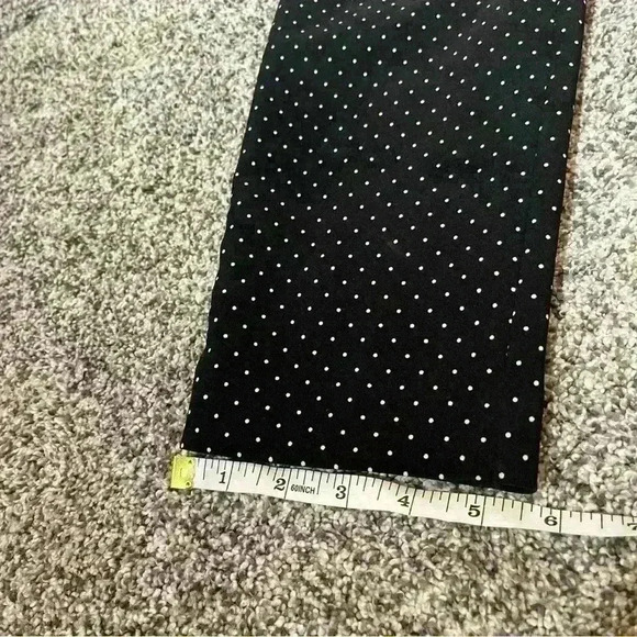 Zara Basic Women's Size S Black White Polka Dot Dress Ankle Pants Slacks - Picture 3 of 9